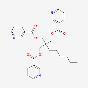molecular formula C28H31N3O6 B1673064 Hepronicate CAS No. 7237-81-2