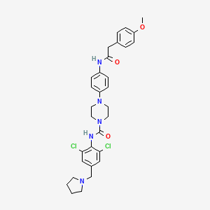 molecular formula C31H35Cl2N5O3 B1673076 Jnj-40569321-aaa CAS No. 1092067-85-0