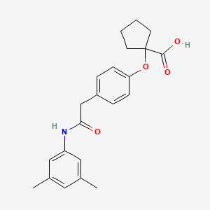 1-[4-(((3,5-Dimethylanilino)carbonyl)methyl)phenoxy]cyclopentanecarboxylic acid