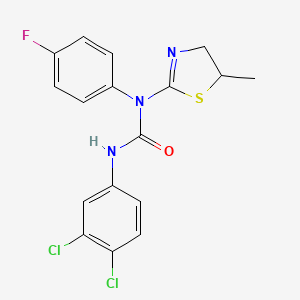 3-(3,4-Dichlorophenyl)-1-(4-fluorophenyl)-1-(5-methyl-4,5-dihydro-1,3-thiazol-2-yl)urea