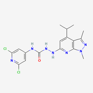 molecular formula C17H19Cl2N7O B1673099 Jte 013 CAS No. 383150-41-2