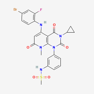 molecular formula C24H21BrFN5O5S B1673107 JTP-70902 CAS No. 871696-49-0