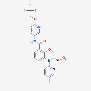 molecular formula C23H21F3N4O4 B1673108 Unii-2TM92XK3YA CAS No. 942614-99-5