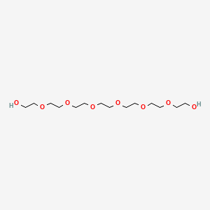 molecular formula C14H30O8 B1673116 3,6,9,12,15,18-Hexaoxaicosane-1,20-diol CAS No. 5617-32-3