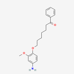 Heptanophenone, 7-(4-amino-2-methoxyphenoxy)-