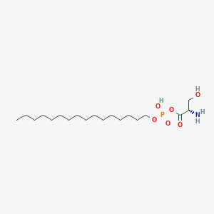 molecular formula C19H40NO6P B1673138 Hexadecylphosphoserine CAS No. 133321-35-4