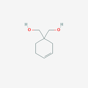 molecular formula C8H14O2 B167316 3-环己烯-1,1-二甲醇 CAS No. 2160-94-3