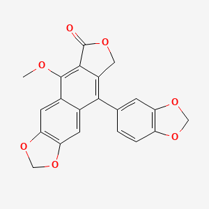 molecular formula C21H14O7 B1673169 Lignan J1 CAS No. 27041-98-1