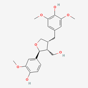 molecular formula C21H26O7 B1673170 Justiciresinol CAS No. 136051-41-7