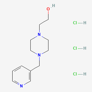 molecular formula C12H22Cl3N3O B1673177 Jwb1-84-1 trihydrochloride CAS No. 491878-69-4