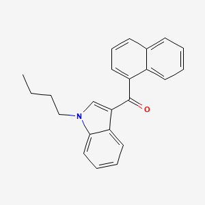 molecular formula C23H21NO B1673181 1-Butyl-3-(1-naphthoyl)indole CAS No. 208987-48-8