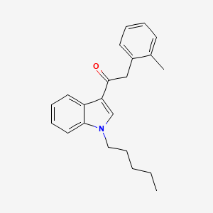 molecular formula C22H25NO B1673188 1-Pentyl-3-(2-methylphenylacetyl)indole CAS No. 864445-39-6