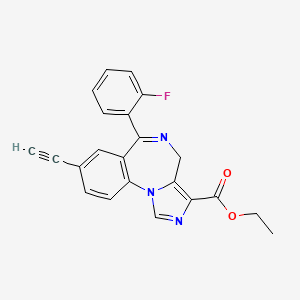 molecular formula C22H16FN3O2 B1673196 JY-XHe-053 