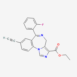 molecular formula C22H16FN3O2 B1673196 JY-XHe-053 CAS No. 612526-36-0