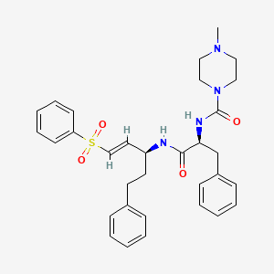 molecular formula C32H38N4O4S B1673202 K777 CAS No. 233277-99-1