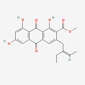methyl 3-[(Z)-2-ethylbut-2-enyl]-1,6,8-trihydroxy-9,10-dioxoanthracene-2-carboxylate