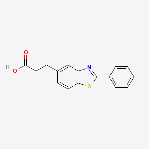 2-Phenyl-5-benzothiazolepropionic acid
