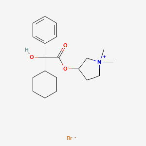 molecular formula C20H30BrNO3 B1673228 Hexopyrronium bromide CAS No. 3734-12-1