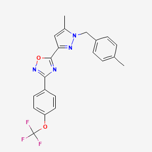 molecular formula C21H17F3N4O2 B1673246 Hif-in-33 CAS No. 1085450-53-8