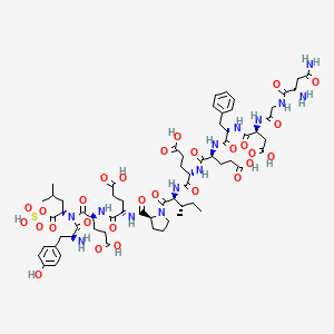 molecular formula C65H91N13O28S B1673255 Hirugen CAS No. 121822-23-9