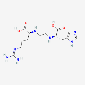 molecular formula C14H25N7O4 B1673259 Histargin CAS No. 93361-66-1