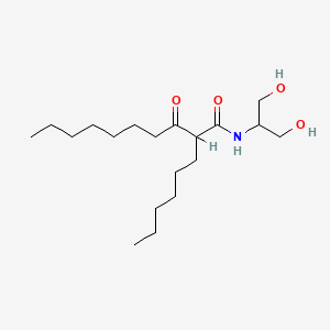 molecular formula C19H37NO4 B1673262 Dihydroxyisopropyl capryloylcaprylamide CAS No. 756875-51-1