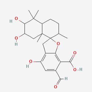 molecular formula C23H30O7 B1673264 K 76 Carboxylic acid CAS No. 71117-22-1