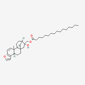 molecular formula C36H56O4 B1673273 Kahweol palmitate CAS No. 81760-45-4