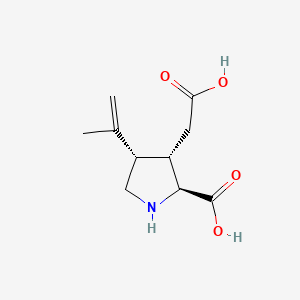 molecular formula C10H15NO4 B1673275 Kainic acid CAS No. 487-79-6