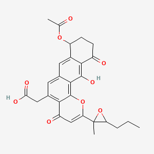 molecular formula C27H26O9 B1673286 Kapurimycin A1 CAS No. 132412-65-8