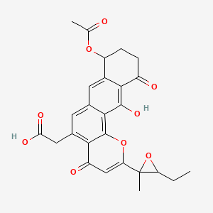 molecular formula C26H24O9 B1673287 Kapurimycin A2 CAS No. 132412-64-7