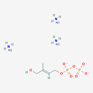 molecular formula C5H21N3O8P2 B1673314 HMBPP triammonium CAS No. 443892-56-6