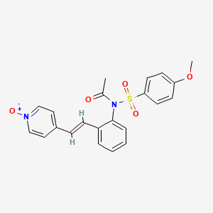 molecular formula C22H20N2O5S B1673316 HMN-214 CAS No. 173529-46-9