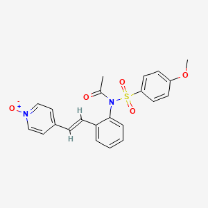molecular formula C22H20N2O5S B1673316 Hmn-214 CAS No. 173529-46-9