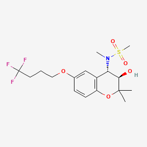 molecular formula C17H24F3NO5S B1673320 HMR 1556 CAS No. 223749-45-9