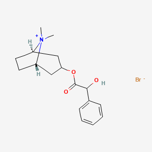 molecular formula C17H24BrNO3 B1673338 Homatropine methylbromide CAS No. 80-49-9