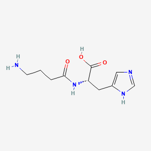 molecular formula C10H16N4O3 B1673341 同肌肽 CAS No. 3650-73-5