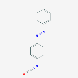 molecular formula C13H9N3O B167335 Diazene, (4-isocyanatophenyl)phenyl- CAS No. 1942-61-6