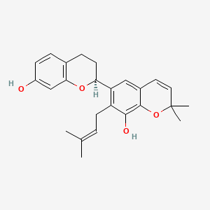 molecular formula C25H28O4 B1673357 Kazinol B CAS No. 99624-27-8