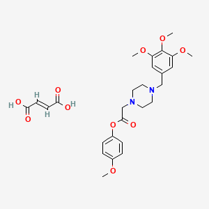 molecular formula C27H34N2O10 B1673362 KB-5492 anhydrous CAS No. 129200-10-8