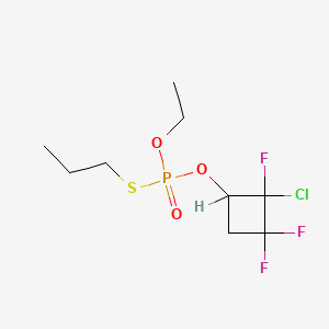 molecular formula C9H15ClF3O3PS B1673366 O-(2-Chloro-2,3,3-trifluorocyclobutyl) O-ethyl S-propyl phosphorothioate CAS No. 126988-60-1