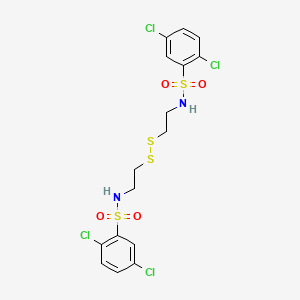 molecular formula C16H16Cl4N2O4S4 B1673370 KC7f2 CAS No. 927822-86-4