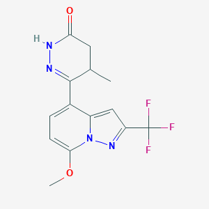 molecular formula C14H13F3N4O2 B1673371 KCA-1490 