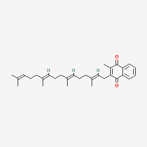 molecular formula C31H40O2 B1673380 Menatetrenone CAS No. 6041-00-5