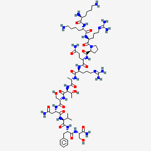 molecular formula C65H112N24O18 B1673387 Kemptamide CAS No. 89315-28-6
