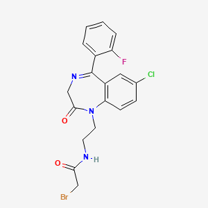 molecular formula C19H16BrClFN3O2 B1673389 Kenazepine CAS No. 75887-99-9