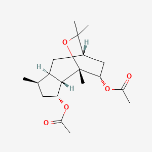 molecular formula C19H30O5 B1673397 Kessoglycol diacetate CAS No. 13835-51-3