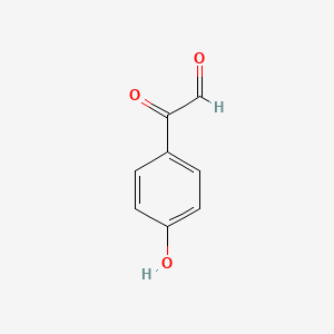 molecular formula C8H6O3 B1673408 (对羟基苯基)乙二醛 CAS No. 24645-80-5