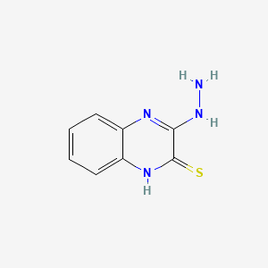 molecular formula C8H8N4S B1673409 3-肼基喹喔啉-2-硫醇 CAS No. 13080-21-2