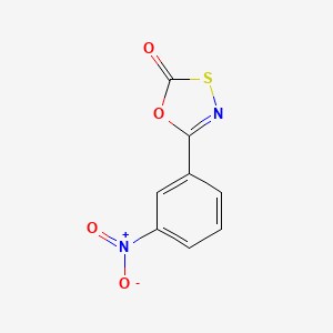 molecular formula C8H4N2O4S B1673416 5-(3-Nitrophenyl)-1,3,4-oxathiazol-2-one CAS No. 23589-77-7